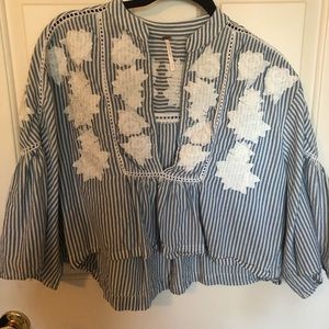 Free People Cropped Lightweight Shirt